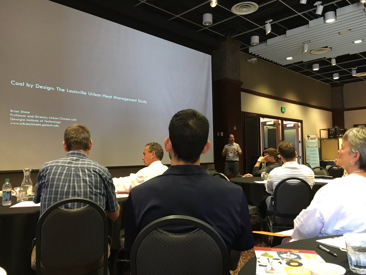 @brianstonejr at #urbanclimate16 Institute, highlighting Louisville Urban Heat Mgmt Study <a href="/UrbanClimateLab/">Urban Climate Lab</a> <a href="/UMNswac/">Soil, Water, & Climate</a>
