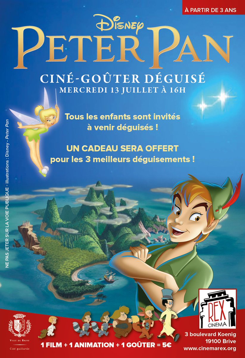 Venez (re)vivre la magie Disney au Cinéma Rex de Brive le mercredi 13 juillet à 16h !