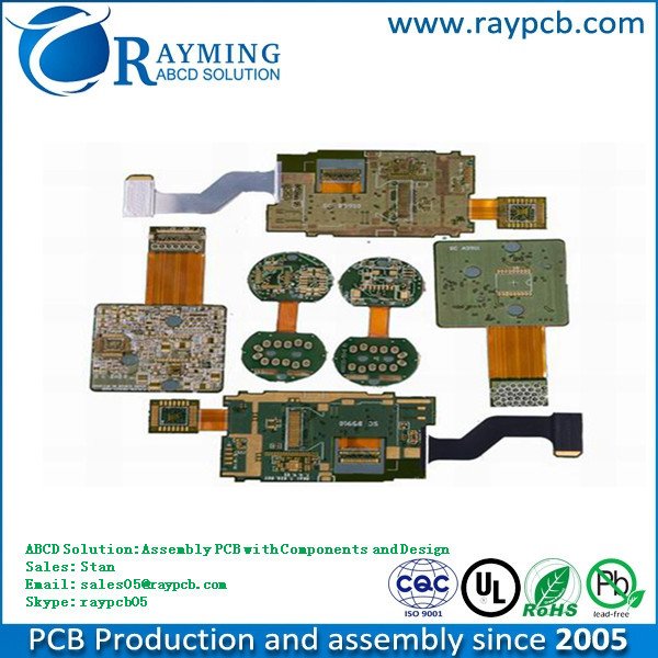 Stan_RayPCB's tweet image. Rogers RO4300C and Polyimide flex-rigid PCB with immersion gold ENIG RoHS UL SGS approval
