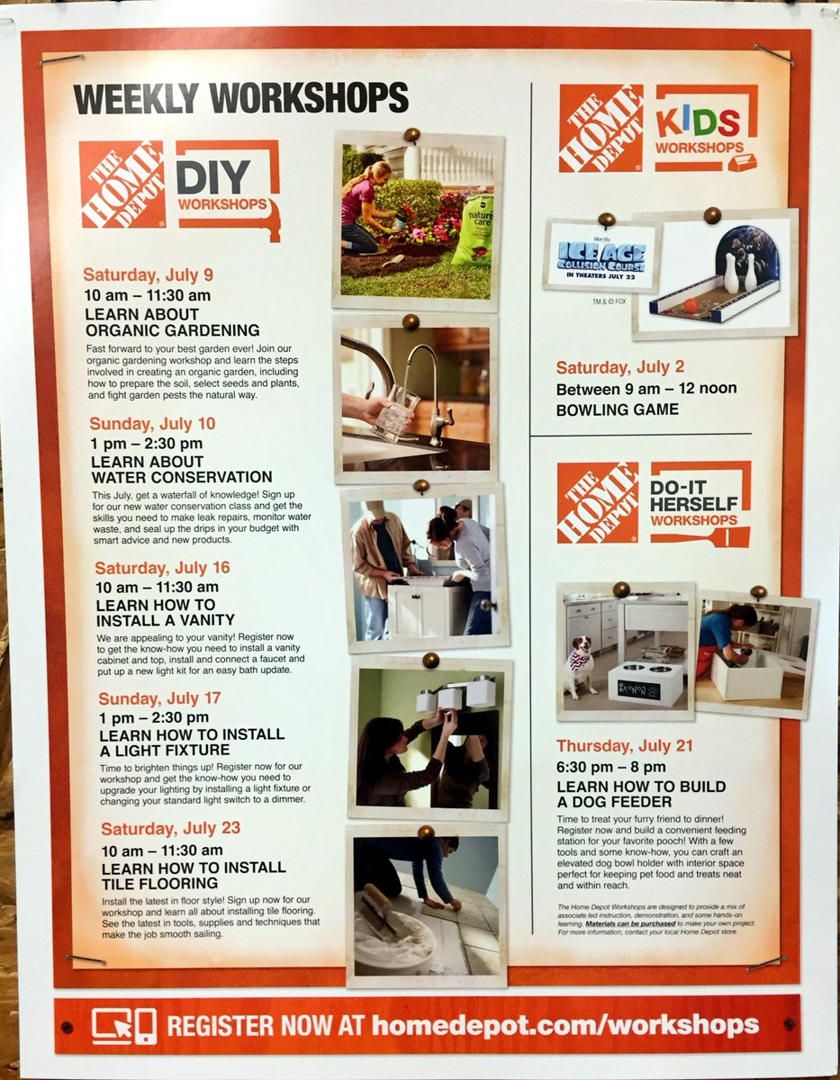 Joins us for Free How-To Clinics this month at your local Home Depot!!@Antwain_HR3631