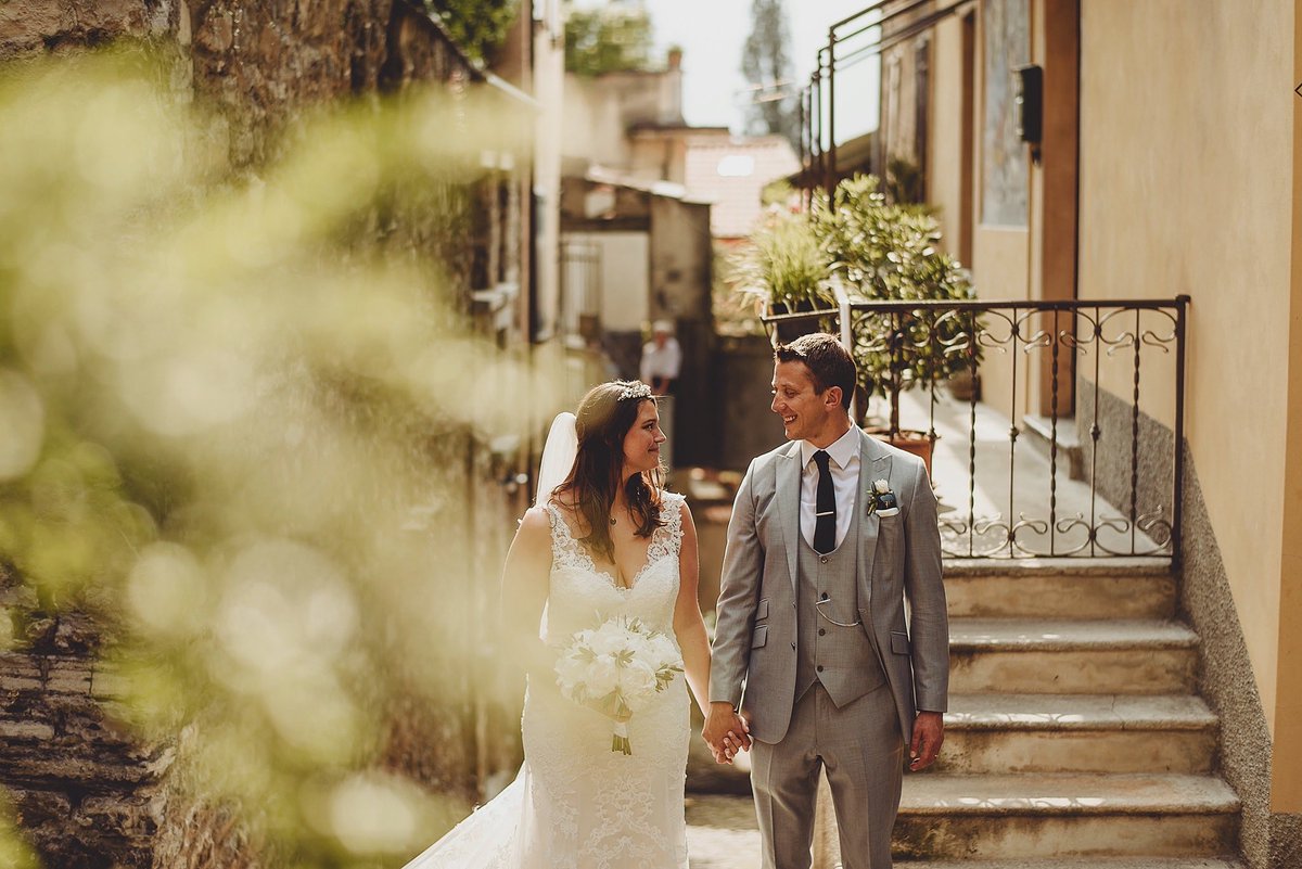 Emma and Tom in Varenna. #italywedding #varenna #weddingphotographer