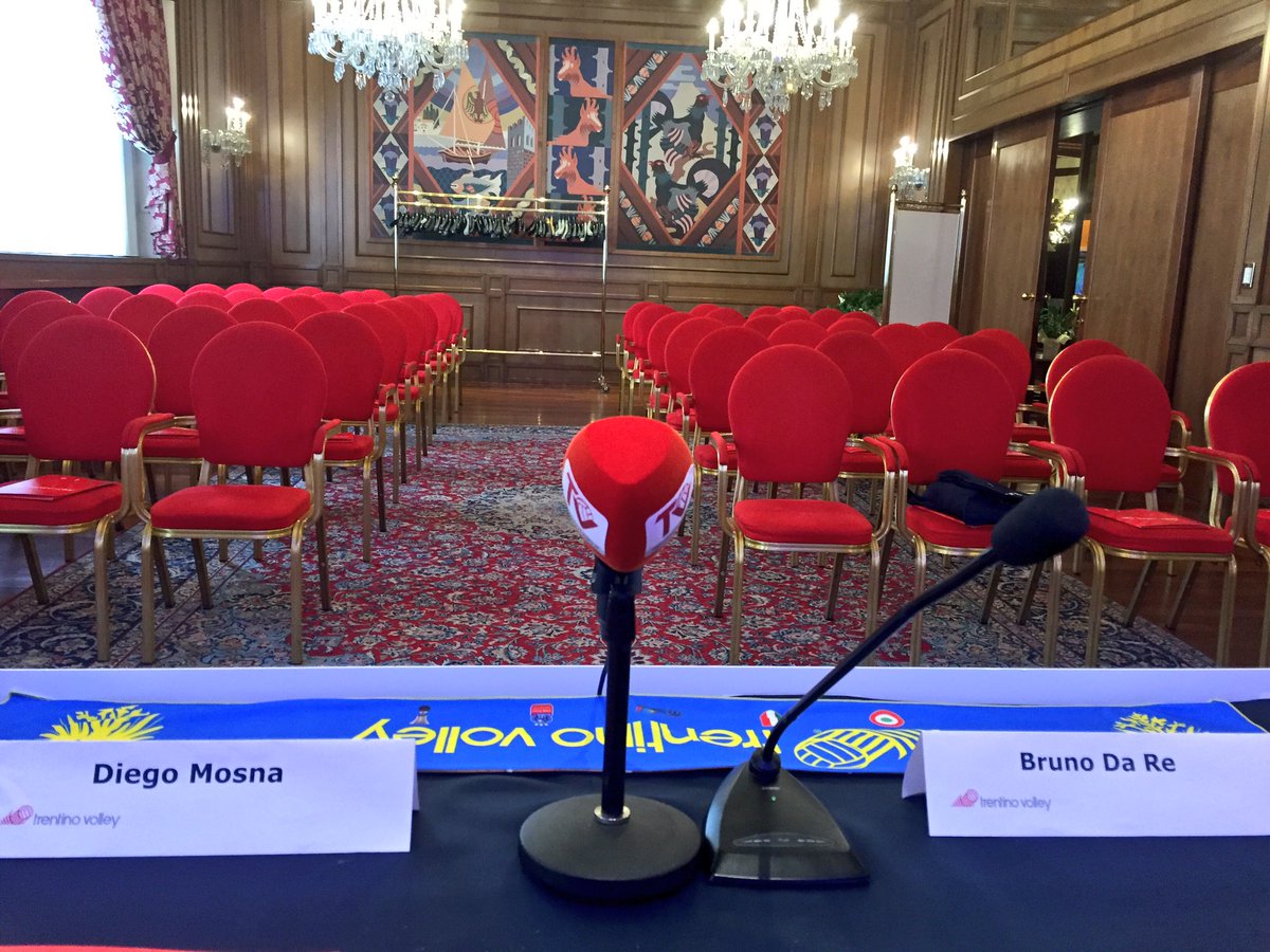 Al #GrandHotelTrento è già tutto pronto per la conferenza di presentazione della Campagna Abbonamenti 2016/17 (h17)