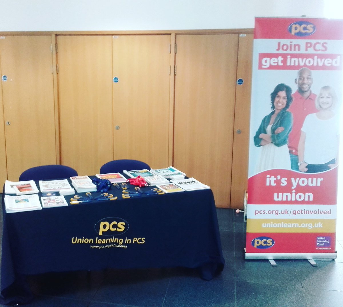 PCS is at <a href="/PCSScotGov/">ScotGovPCS</a> Victoria Quay today. Pop by the entrance to learn how we can represent you.