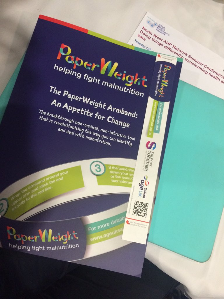 Simple innovation to fight malnutrition <a href="/PArmband/">PaperWeight Armband</a> @GM_AHSN #nwahp