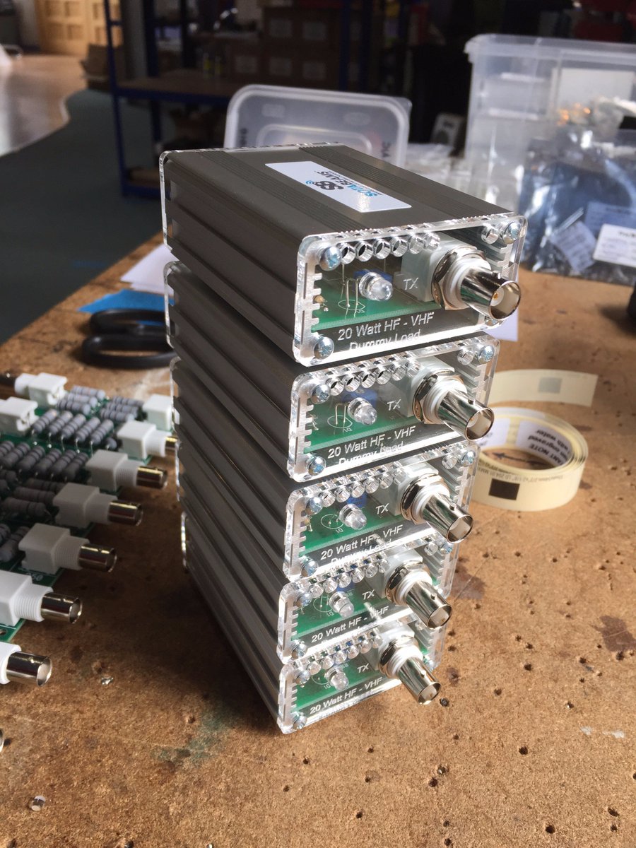 SOTAbeams's tweet photo. More 20W dummy loads ready to ship. Very popular item.
https://t.co/yrS1vzt9c2
#hamr #hamradio #qrp https://t.co/Wz4zYrJbOf
