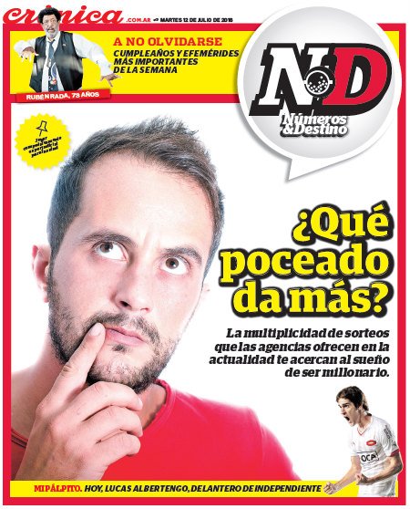 Cronica_ok's tweet photo. #ChacalTimbero, como todos los martes sale #NúmerosYDestino. No te lo podés perder. ¿Qué esperas? #CorreAComprarlo. https://t.co/1HQhrM7RQ9