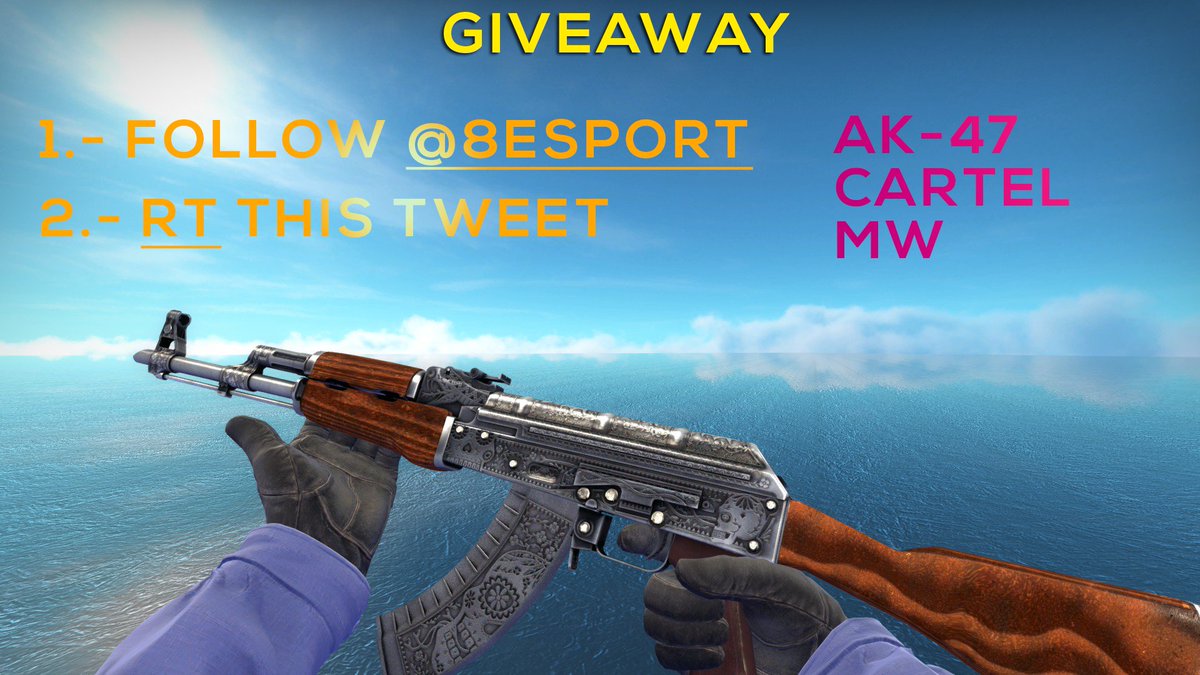 8esport's tweet photo. GIVEAWAY! AK47 CARTEL MW!

FOLLOW @8ESPORT AND RT TO ENTER!

Deadline: 17/07/2016 https://t.co/D3Ym3uxPy7