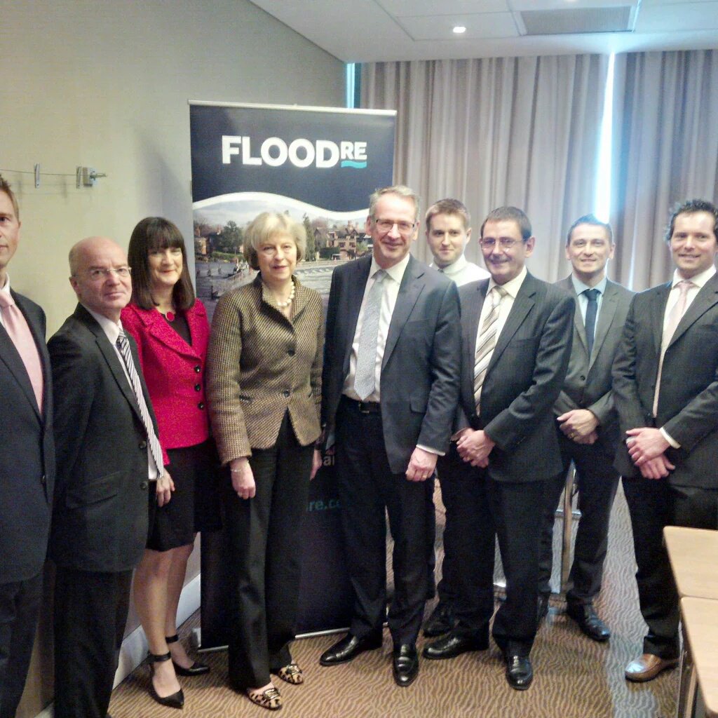 We're pleased to see that our new PM is fully briefed about  <a href="/floodre/">Flood Re</a> with <a href="/floodmary/">Mary Long-Dhonau OBE</a> &amp; <a href="/mark_g_hoban/">Mark Hoban</a>