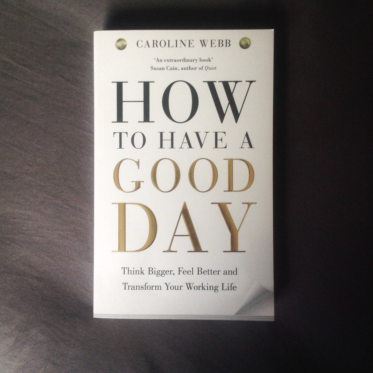 Light Summer read ☺️☀️ #Howtohaveagoodday #BookofTheWeek @Caroline_Webb_