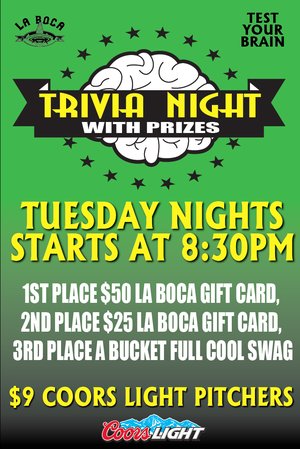 Stop in for lunch, or head on over for Trivia Tuesday tonight. ow.ly/5sWX302ase7