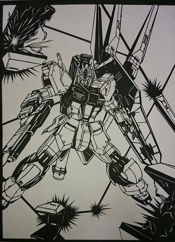 主にガンダムを中心に切り絵つくってます ガンダム好きな人と仲良く