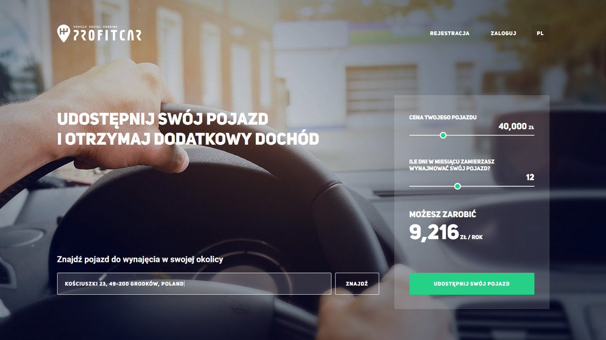 profitcar's tweet photo. https://t.co/CtIbdkycSx - serwis społecznościowego udostępniania pojazdów stwarza możliwości zarobku dla właścicieli https://t.co/oegHwTNYux