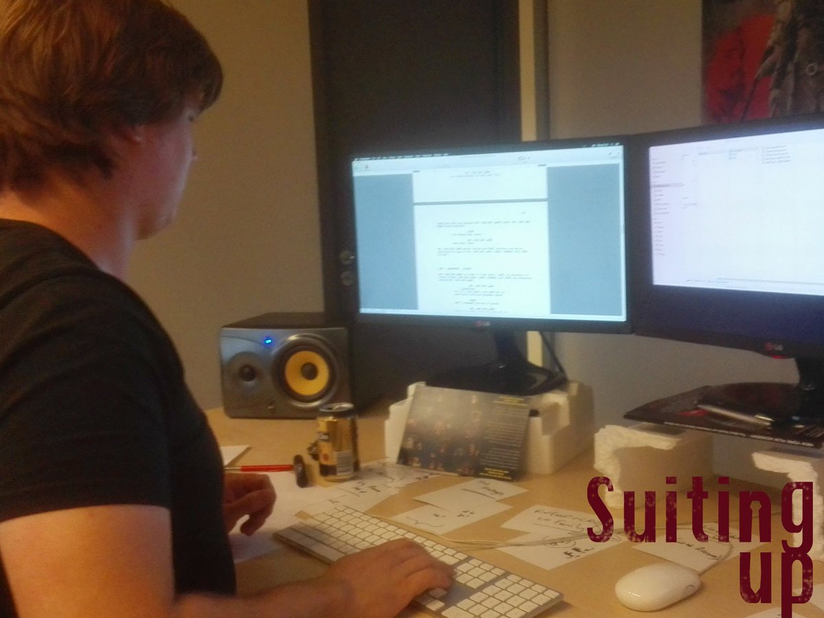 SuitingupFilm's tweet photo. Writers Jurren and Marijn are writing some additions to the feature script. https://t.co/W1PMrXrbpa