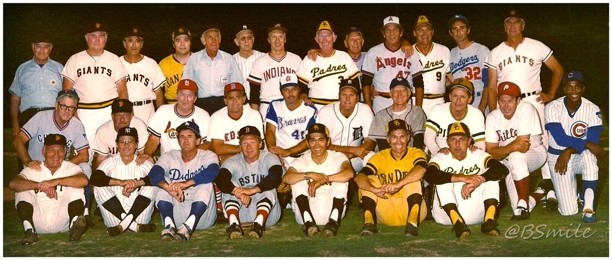 Baseball by BSmile on X: 1978 San Diego #Padres Old-Timers' Day ~ Quite a  lineup of great players & uniforms! #ASG #MLB @UniWatch   / X