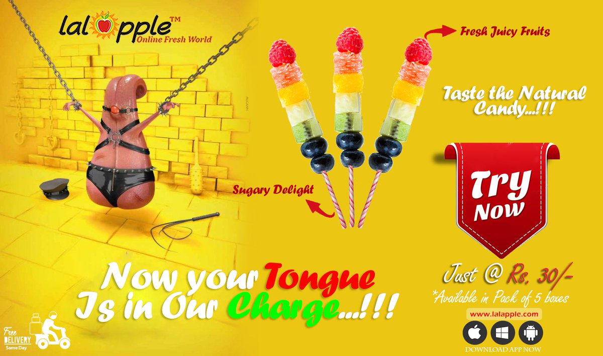 Lal__Apple's tweet photo. Now Your Tongue Is In Our Charge-
  Sugar Candy Fruit Meal. 
https://t.co/LGSDXW0e80
#Indore #Lalapple #FreshFruits https://t.co/uVW99C5lh8