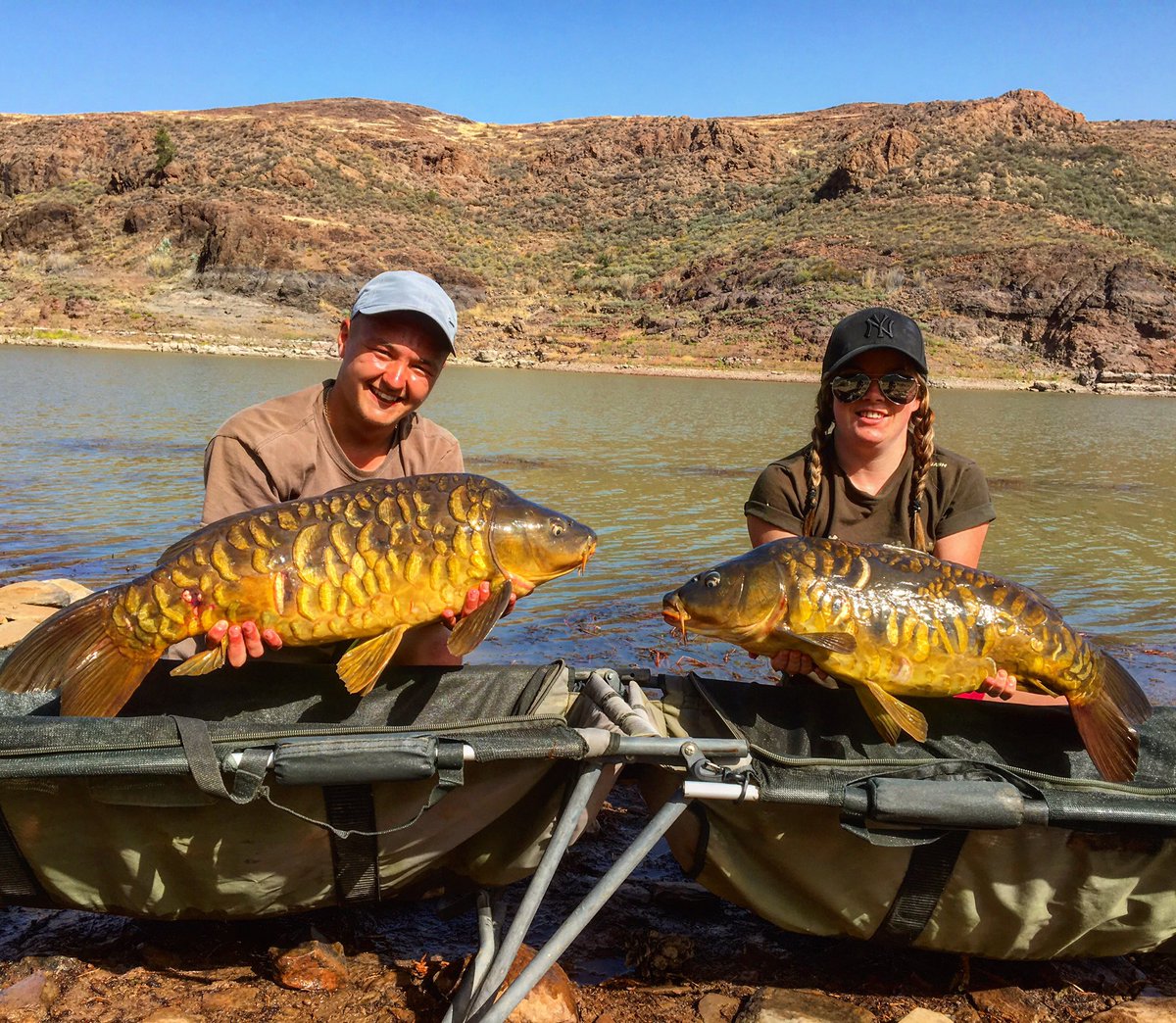 *TWO SCALY WARRIORS*for lovely couple Nathan and Melissa who are here on a weeks fishing with us,good angling guys😎