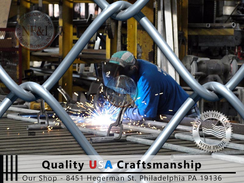 northeastfence's tweet photo. Our shop, this is where it all happens. USA craftsmanship cranking out quality fences, gates, railings and more. https://t.co/MHkyJBvuQj