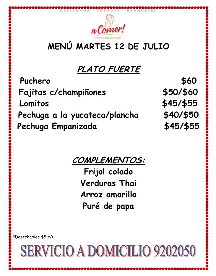 aComerMerida's tweet image. #AComer Puchero, Fajitas c/champiñones, Lomitos, Pechugas. Pedidos 9202050/9999979750