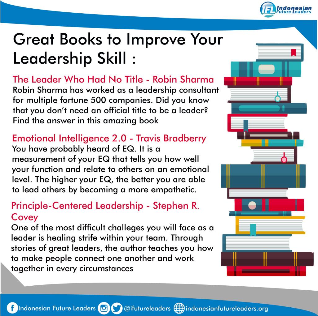 Ini dia rekomendasi buku dari Forbes utk kamu yg mau mengasah kemampuan kepemimpinan. Check this out!  #IFLTips