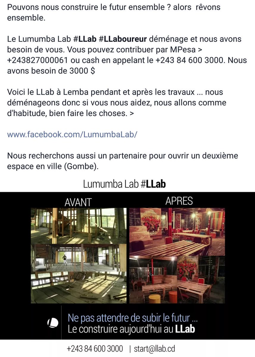 Nous avons besoin de vous ...