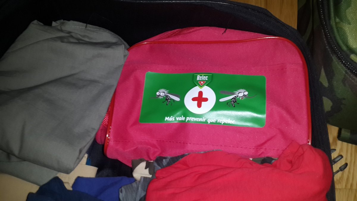 Recuerdos_Mo's tweet photo. Ya tenemos nuestro kit de @Relec_es en la mochila listo para #CostaRica para #Repelec a los mosquitos https://t.co/DXKISQ0wpw