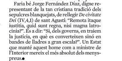Després de 17 anys <a href="/LaVanguardia/">La Vanguardia</a> em comunica que ja no publicarà cap article meu. Així acabava l'últim publicat.
