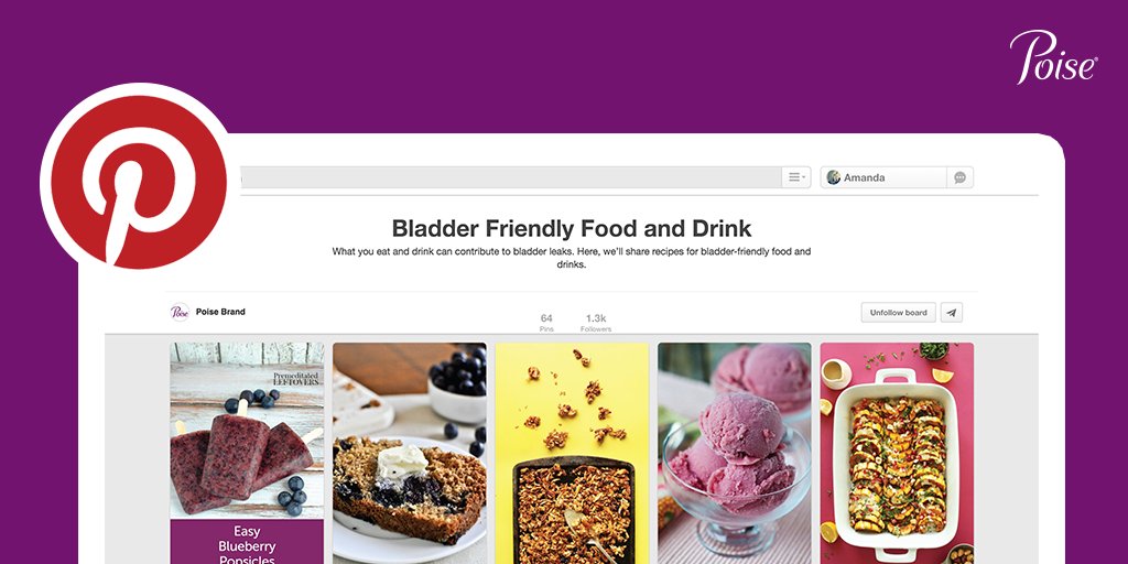 poise's tweet image. Looking for #BladderFriendly recipes? Check out this Pinterest board! 
spr.ly/6019BaOtD