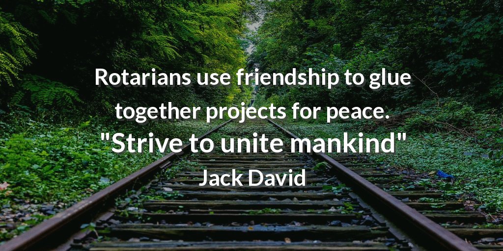 rotaract_ug's tweet photo. Rotarians use friendship to glue together projects for peace. "Strive to unite mankind" Jack David #Rotaract https://t.co/6zA8xiz7uG