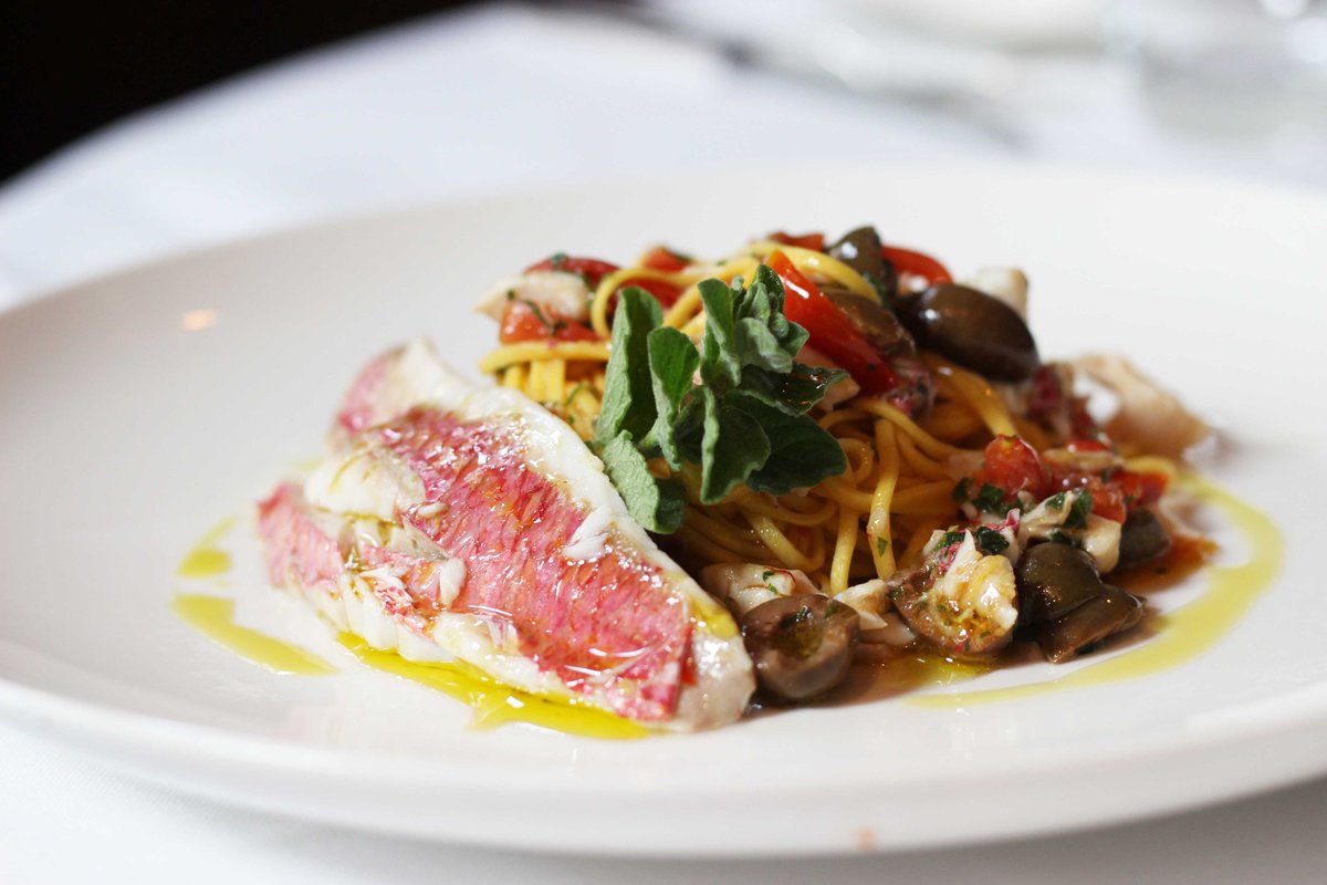 AssmadreMayfair's tweet photo. Tagliolini with Red Mullet, Cherry Tomatoes, Olives and Oregano. Stay tuned for more on our #NationalPastaDay https://t.co/9S8hkM9FSw
