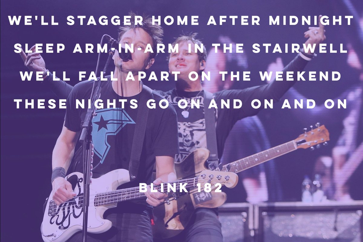 _rocknlyrics's tweet photo. After Midnight // Blink 182 https://t.co/Y7ES6YahVA