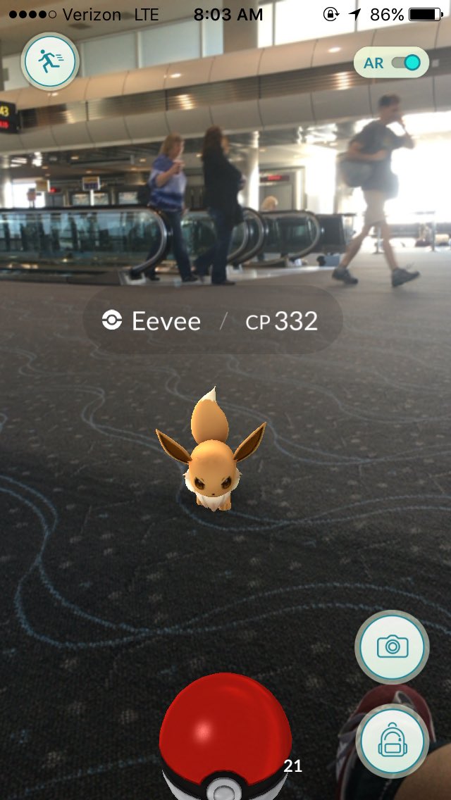 DENAirport's tweet photo. Attention passengers: There are apparently #Pokemon on the loose in our facility. Please catch 'em all #PokemonGo https://t.co/RYeIR3QVYT