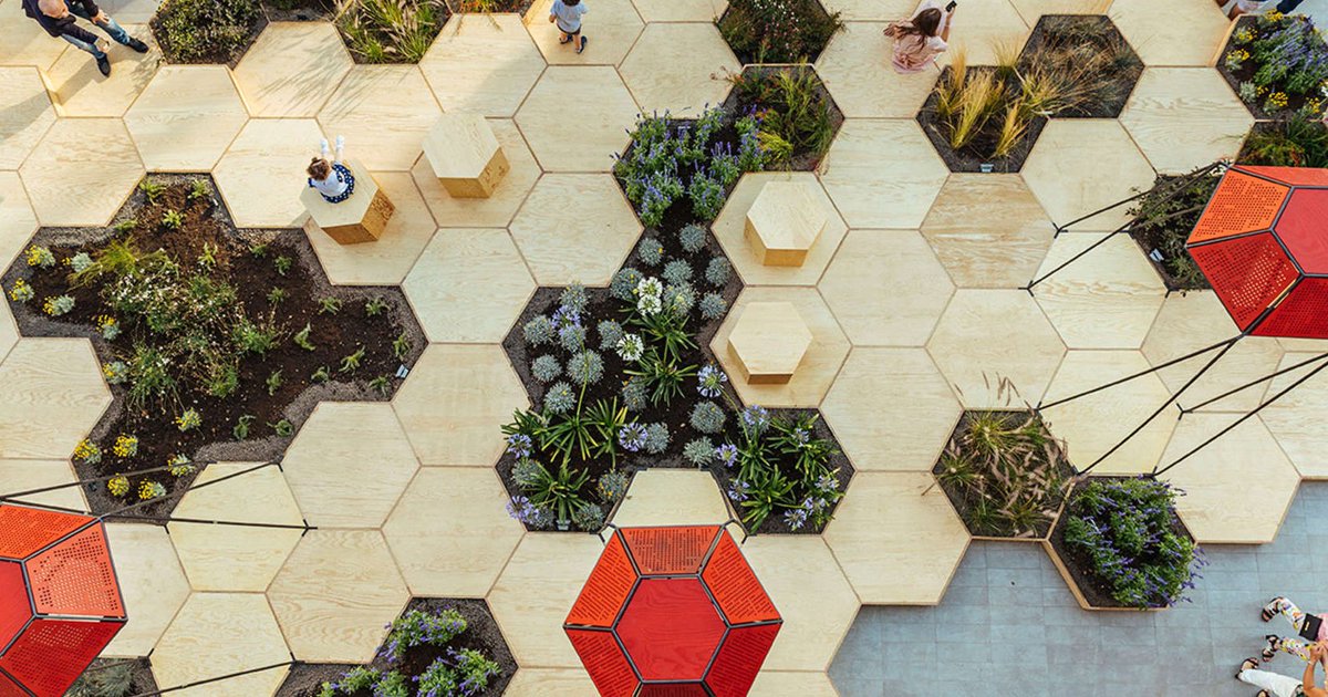 A hexagon-happy playspace for kids and adults alike: arc.ht/29yXfVi