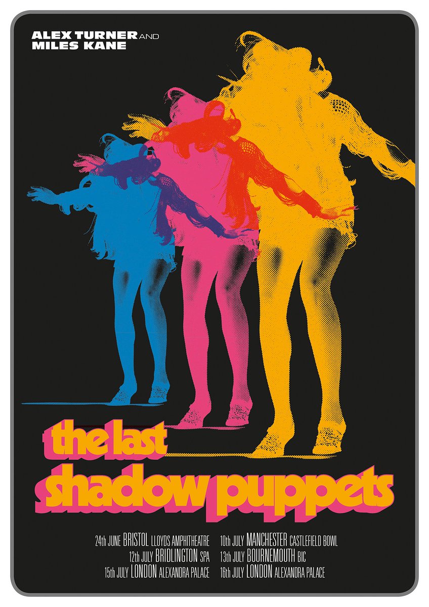 The Last Shadow Puppets Everything You've Come To Expect Gig Poster Plakat, Typografia The Last Shadow Puppets Everything You've Come To Expect Gig Poster Plakat, Typografia