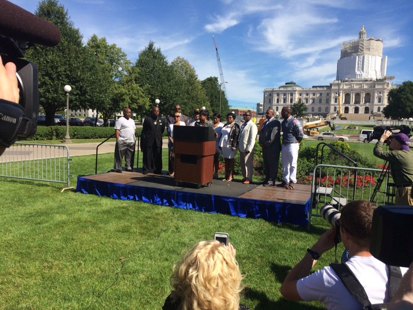 Attorney for Philando Castile starts news conference calling his death a "horrible tragedy."