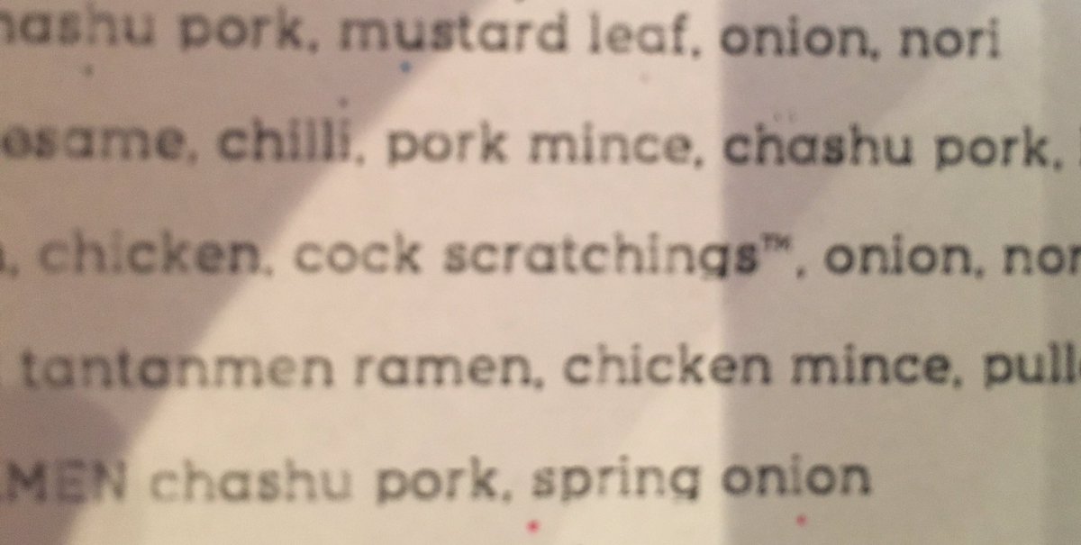 Let's play 'find the rogue ingredient' ... #ramen #psych #rogue #ingredient #soho #band #newmusic #cock #scratchings