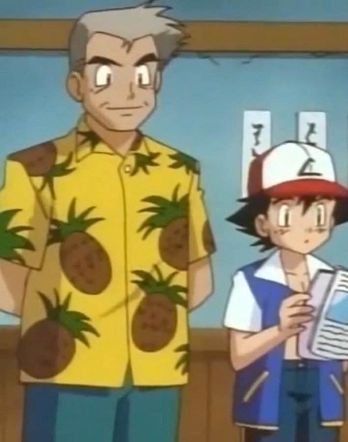 ProfSamuelChen's tweet photo. Pour un look indémodable cet été, je vous conseille la chemise ananas. Voyez comme elle me sied depuis 1998. https://t.co/2VcjM4Knkg