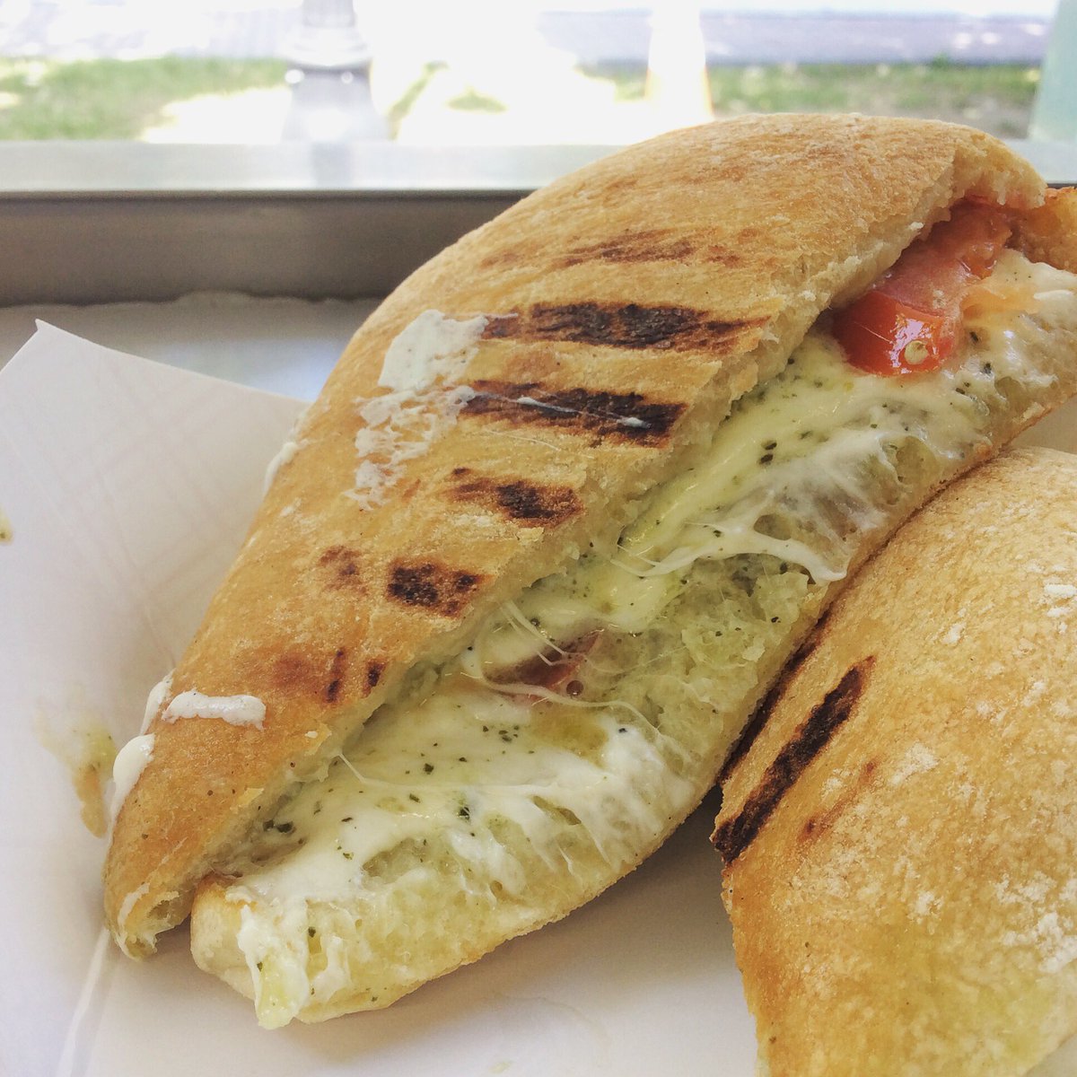 GGCTruck's tweet photo. To all the cheese lovers out there, we have a sandwich for you! Come try the Caprese at the Bangor Waterfront! https://t.co/azcrKbJLhj