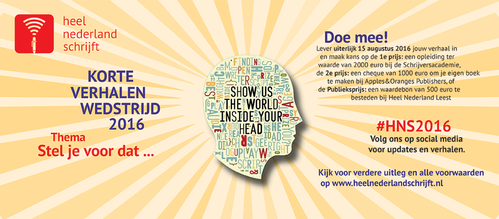 Hou je van schrijven? Doe mee en ga naar: heelnederlandschrijft.nl/page/actueel-15