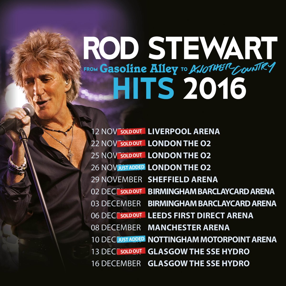 rodstewart's tweet photo. The summer UK tour may be over but Rod's back this November and tickets are going fast! https://t.co/MKnhJz09MF https://t.co/U8QfM88gMR