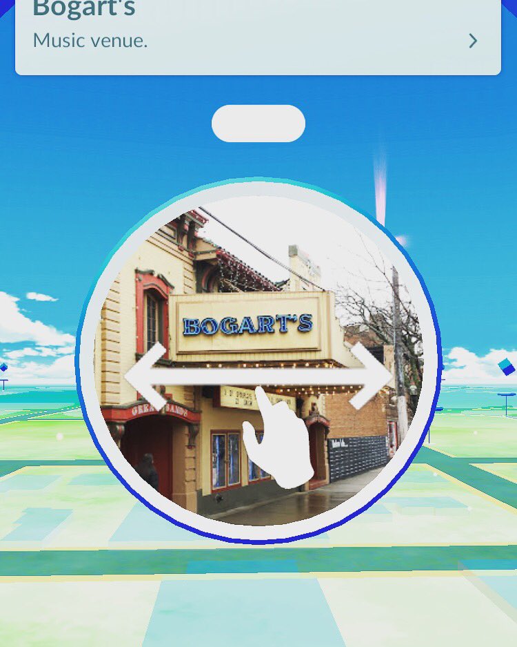 BogartsShows's tweet photo. Practice your @PokemonGoHub safely, but if you missed the memo, we are a Pokestop! https://t.co/DNqxTLn3pE