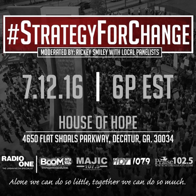 tvonetv's tweet image. If you&apos;re in #Atlanta today... #StrategyForChange @RickeySmiley