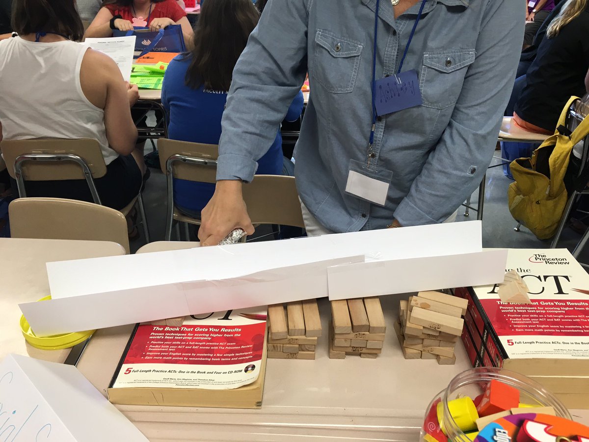Em_Swenson's tweet photo. Roman Aqueduct design challenge #RPSB #rpsbsi16 @smason0316 #stem https://t.co/S1c3nHAqYQ