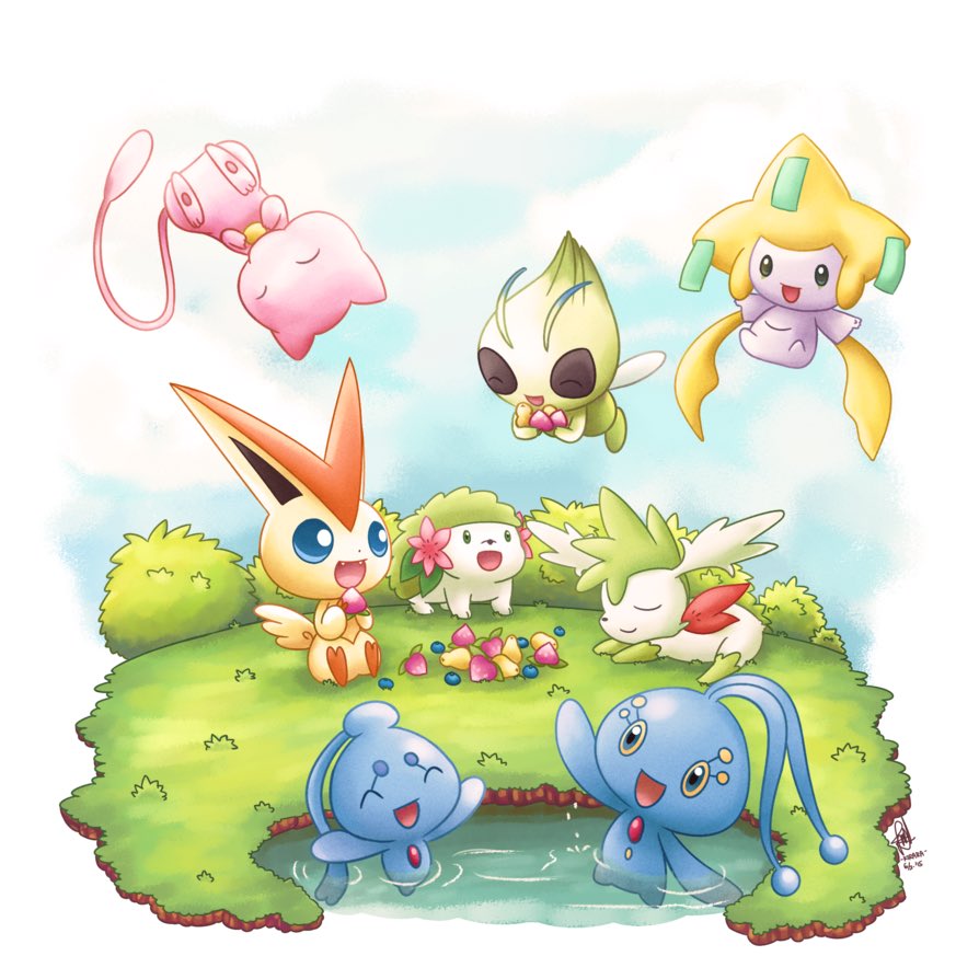 PokeHype's tweet photo. Adorable legends by Kirara-CecilVenes! https://t.co/lvzaom1nhW