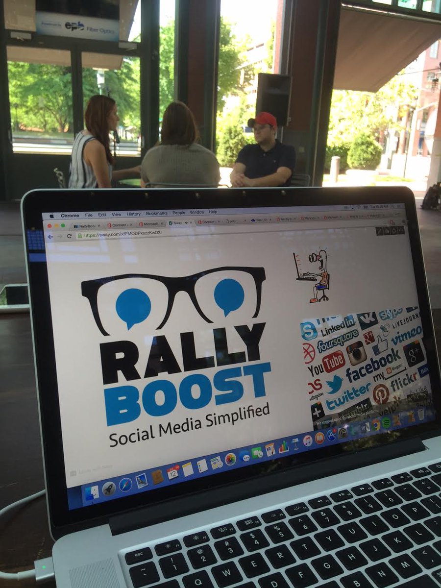 rallyboost's tweet photo. We're hanging out in Chattanooga today at #startupbasecamp checking out the power of #MicrosoftSway #Office365 https://t.co/w1qYBbA6Wh