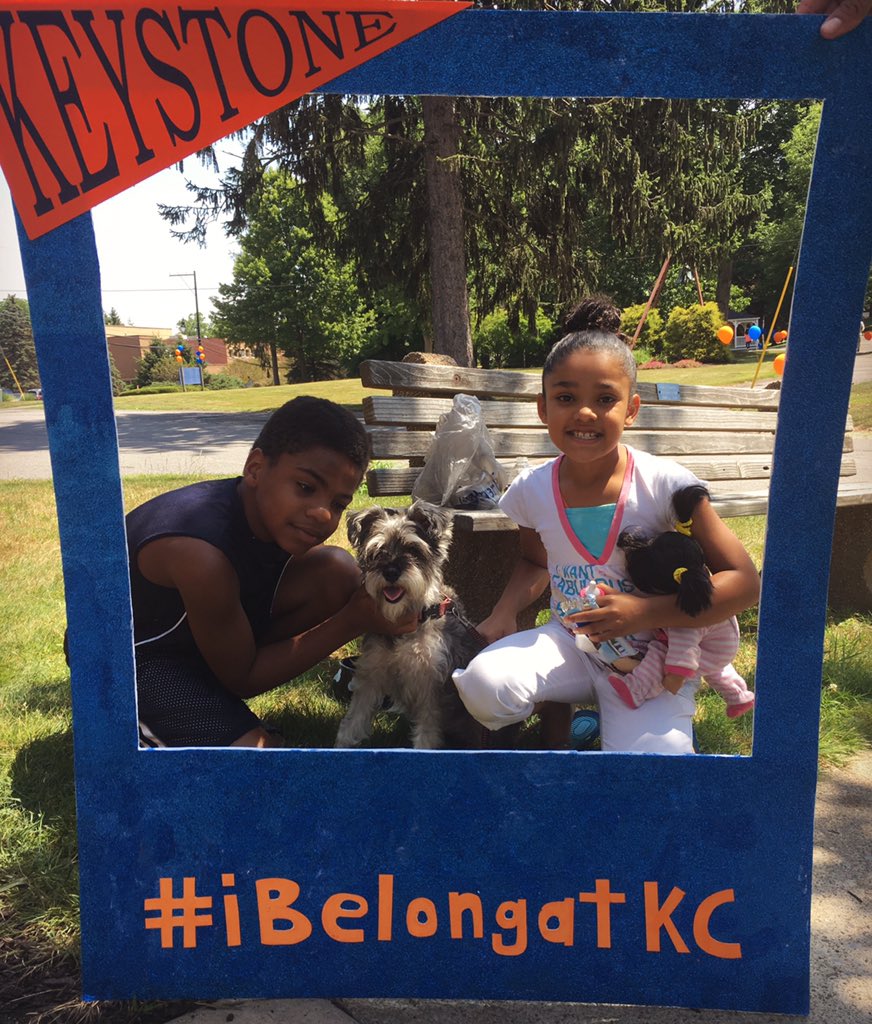 Kizzy the dog says #iBelongatKC 🐶