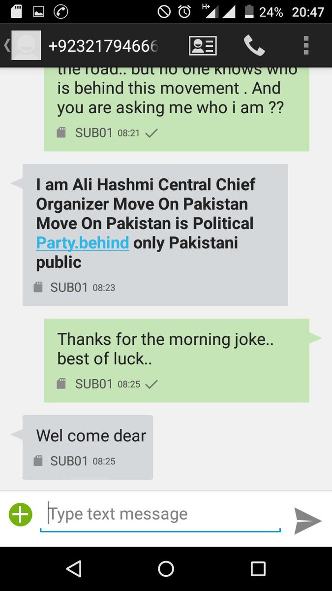 bk253's tweet photo. My conversation with Ali Hashmi CCO "Move On Pakistan" a few month ago when he hanged banners in PSR 1st time. https://t.co/nR5JeGdVvM