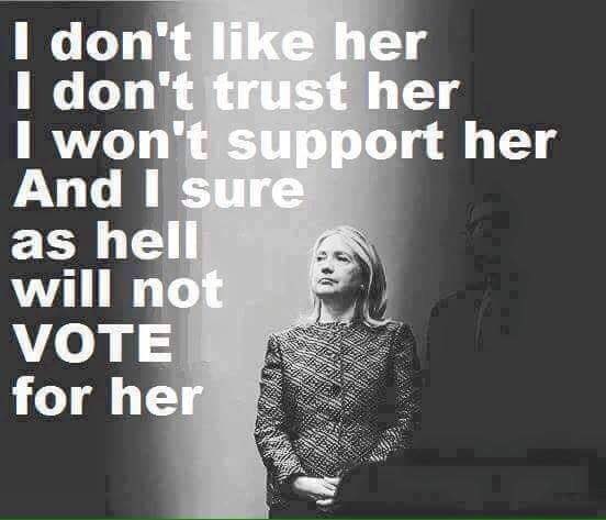 Chrissy76Cronk's tweet photo. #neverhillary I'm heartbroken that #BernieSanders has endorsed the devil 💔 https://t.co/JmTHgoDc2d