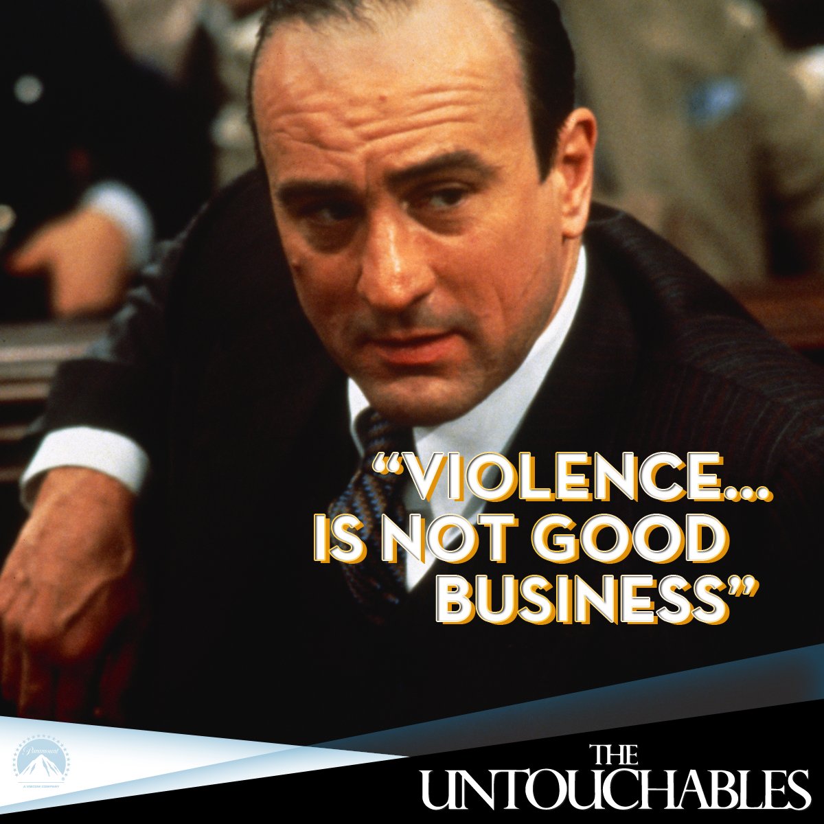 ParamountMovies's tweet photo. Would you take Al Capone's word for what it's worth? https://t.co/YRhBdLx5ae