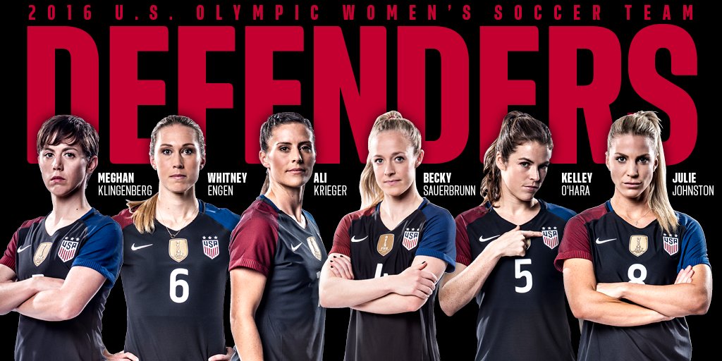 U.S. Soccer WNT on Twitter "Your 2016 U.S. Olympic Women’s Soccer Team