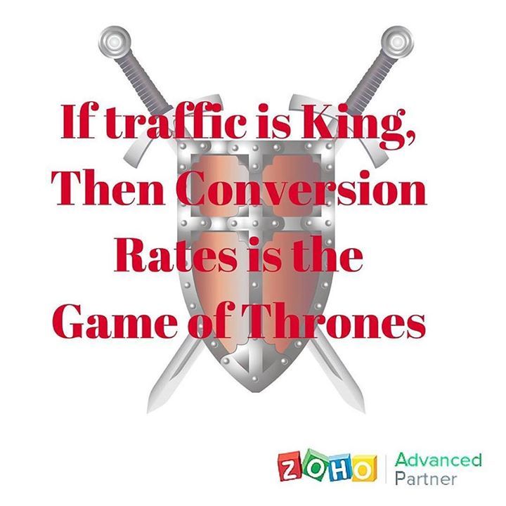 Every marketer should think strategically about conversion rates #Zohohacks #gameofthrones… ift.tt/29N3NfJ
